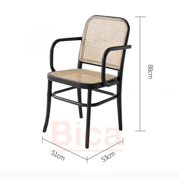 Kích thước Ghế thonet 811 có tay tựa