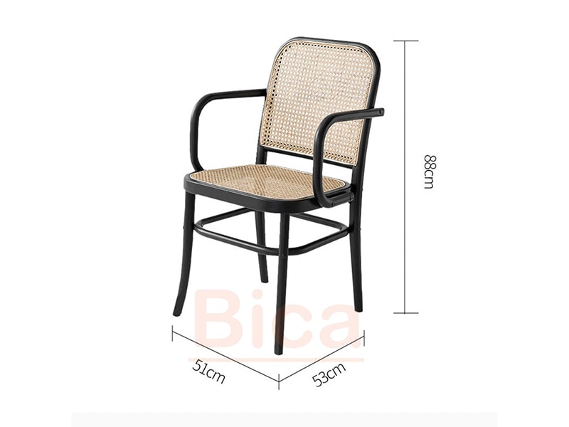 Kích thước Ghế thonet 811 có tay tựa