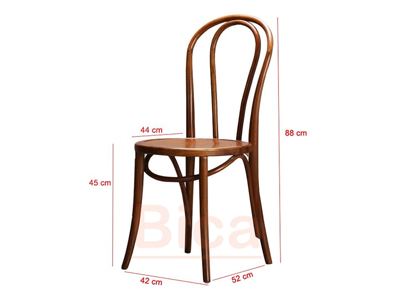 Kích thước Ghế thonet 18 gỗ