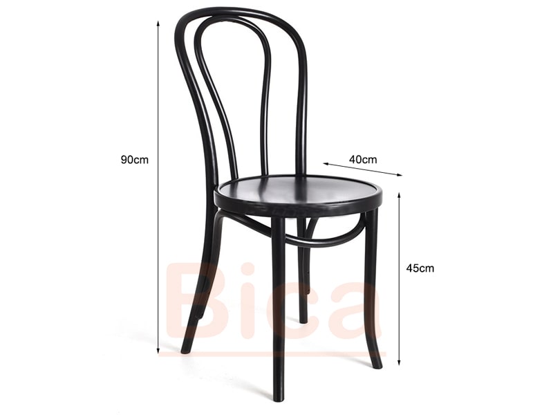 Kích thước Ghế cafe sắt thonet