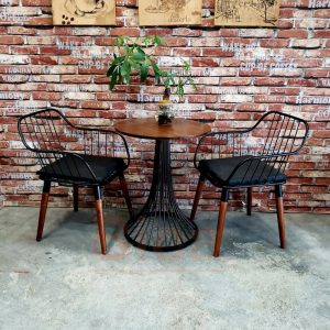 bàn cafe chân sắt loa kèn B21020