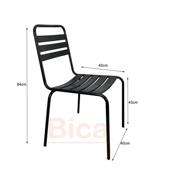 Kích thước ghế cafe sắt B11040