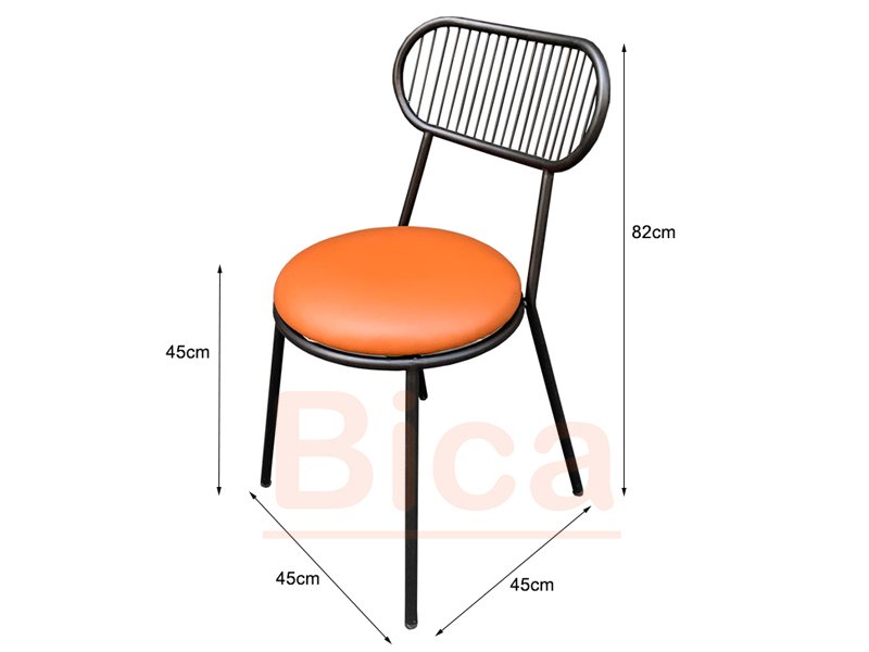 Kích thước Ghế cafe sắt B11047