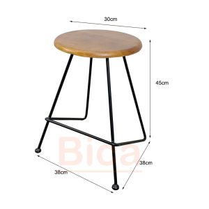 Kích thước Ghế cafe sắt B11048