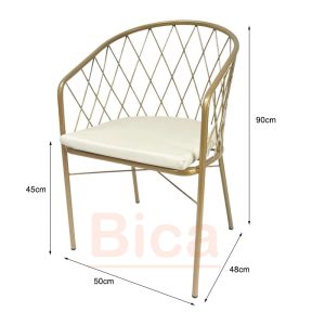 Kích thước Ghế cafe sắt B11049