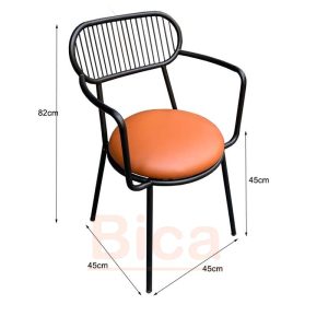 kích thước Ghế cafe sắt B11056