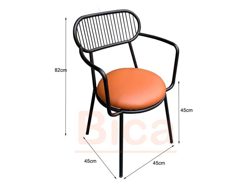 Kích thước Ghế cafe sắt B11056