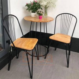 Bộ bàn ghế Ghế cafe sắt tolex