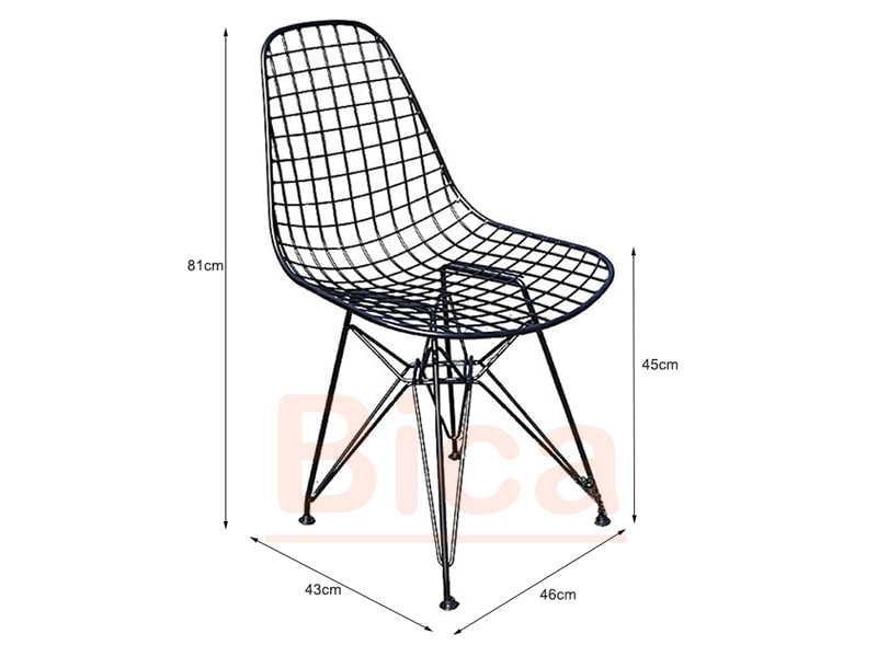 Kích thước ghế eames sắt