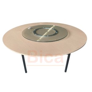 Bàn tròn mặt gỗ MDF 160cm