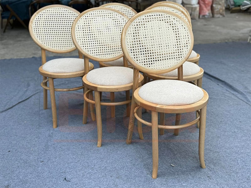 Ghế thonet tựa mây tròn