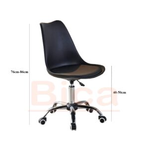 Ghế eames nhưa chân xoay