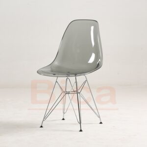 Ghế eames nhưa trong chân sắt