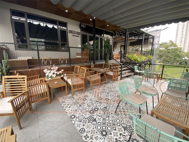 quán cafe khung thép tiền chế