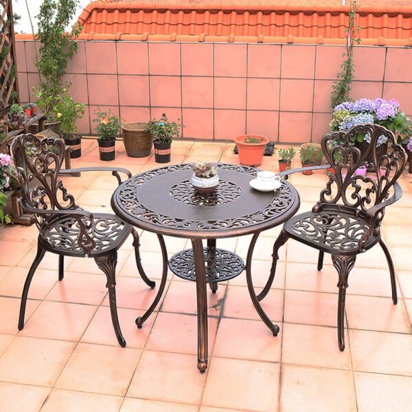 Bộ bàn ghế cafe sân vườn có tay AVT1