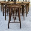 Ghế quầy bar gỗ mặt lõm