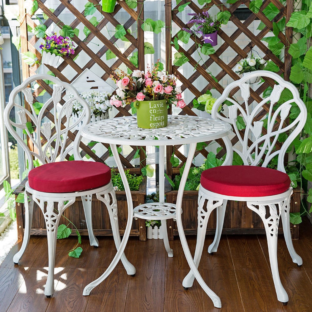Bộ bàn ghế nhôm đúc sơn tĩnh điện BV02