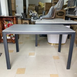 Bàn ăn chữ nhật mặt đá phiến B81