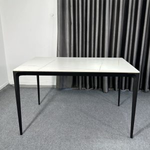 Bàn ăn chữ nhật mặt đá phiến B82