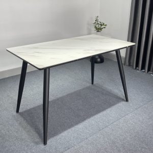 Bàn ăn chữ nhật mặt đá phiến B89