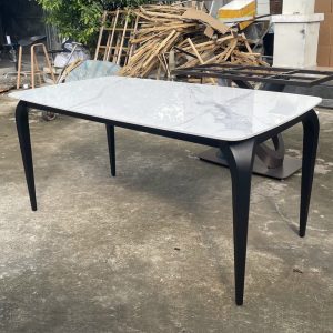 Bàn ăn chữ nhật mặt đá phiến B93