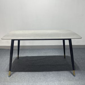 Bàn ăn chữ nhật mặt đá phiến B90