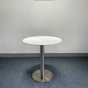 Bàn cafe chân inox mặt đá phiến B11H