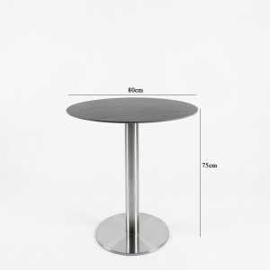 Bàn cafe chân inox mặt đá phiến B11H