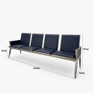 Ghế phòng chờ thép sơn tĩnh điện A8