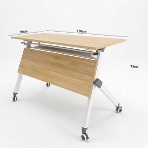 Bàn văn phòng đào tạo khung sắt mặt MDF V1