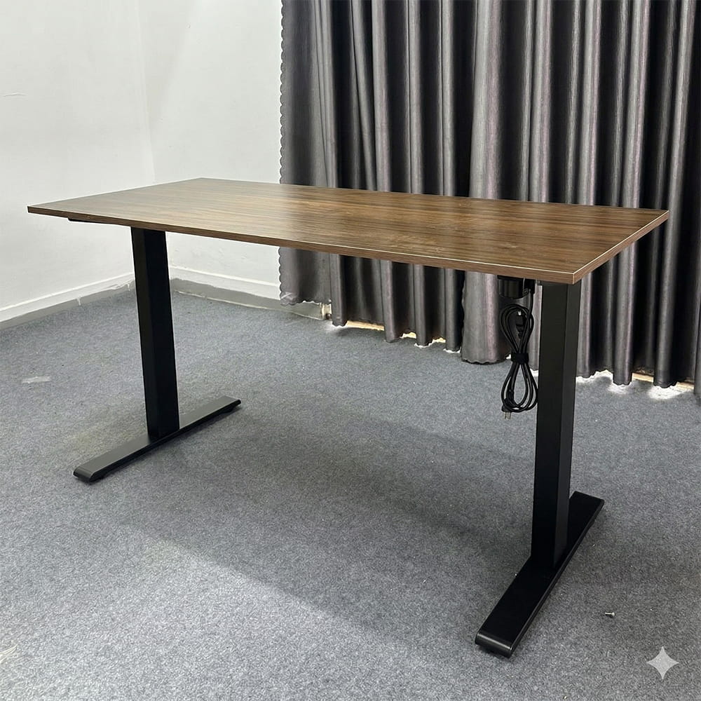 Bàn văn phòng đào tạo khung sắt mặt MDF V8